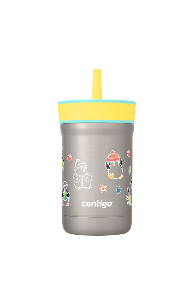 Kids Leighton Spill-Proof Stainless Steel Tumbler with Straw, 12oz Z9