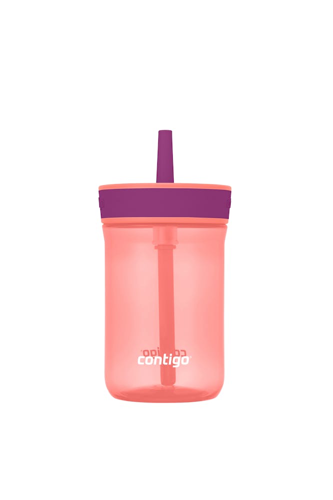 Kids’ Leighton Straw Tumbler with Spill-Proof Leak-Proof Lid, 14oz A8