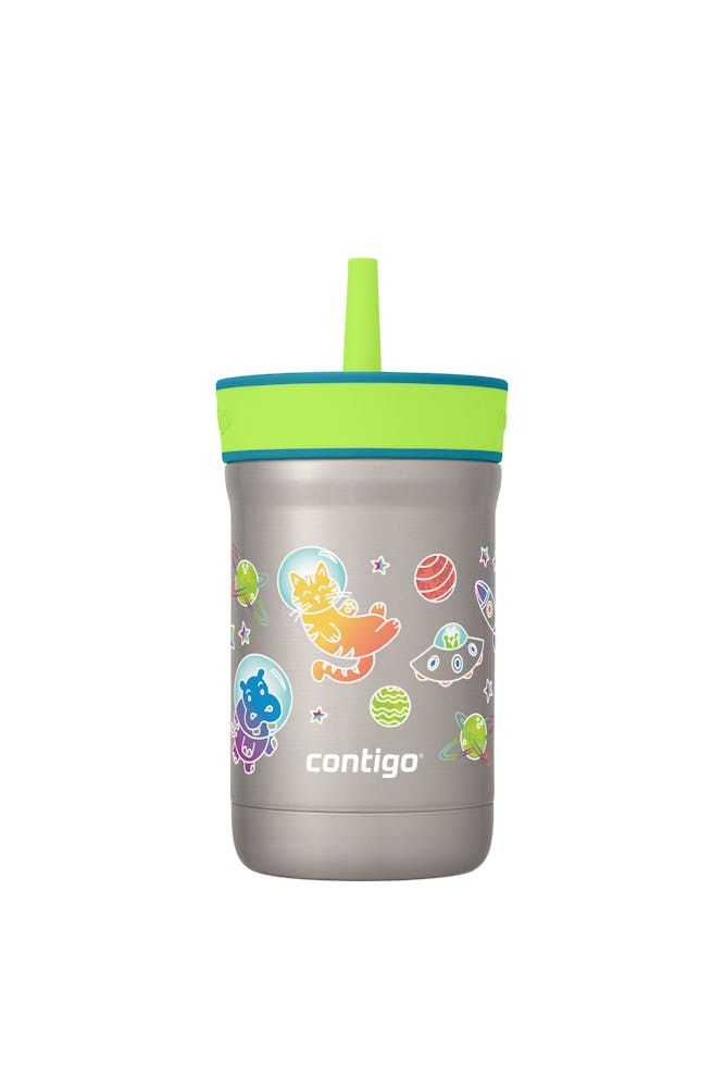 Kids Leighton Spill-Proof Stainless Steel Tumbler with Straw, 12oz Z9