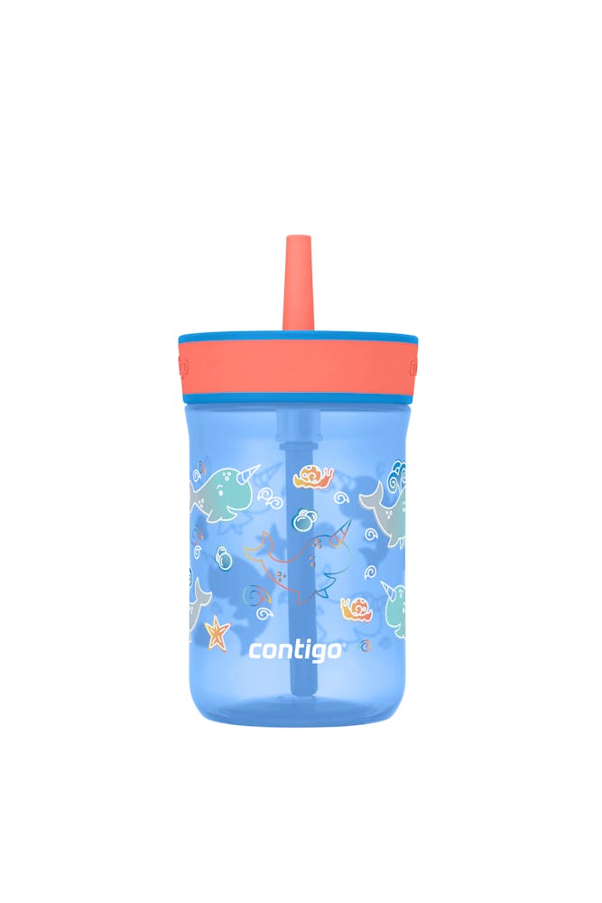 Kids’ Leighton Straw Tumbler with Spill-Proof Leak-Proof Lid, 14oz A8