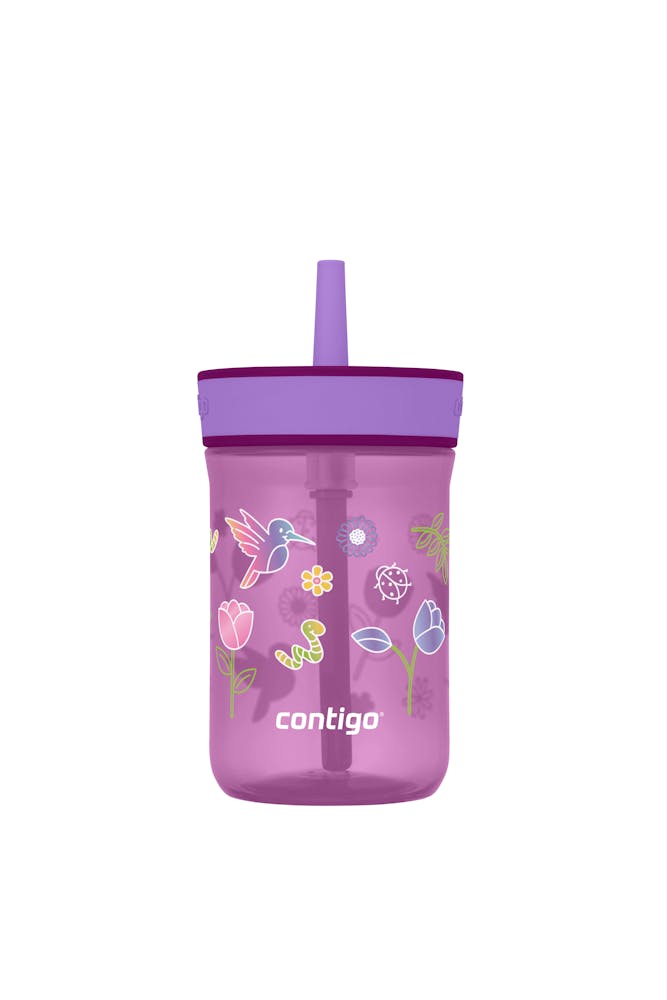 Kids’ Leighton Straw Tumbler with Spill-Proof Leak-Proof Lid, 14oz A8